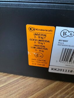 Detská autosedačka Kinderkraft Myway s Isofixom 0-36kg - 6