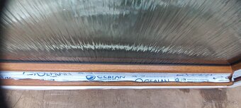 Predám vchodove dvere antracit, zlaty dub, 100x210 trojsklo - 6