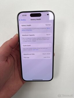 iPhone 15 Pro 128GB White Titanium - 6