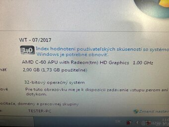 Predám funkčnú použitú matičnú dosku do notebooku Acer 725 - 6