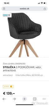 Jedalenske stolicky na predaj - 6