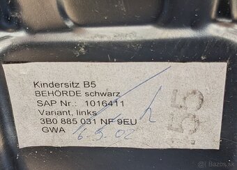 Vstavané podsedakz VW Passat B5 - 6