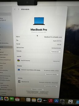 2x MacBook pro m3 14 a 16 v záruke - 6