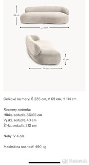 Moderná pohovka Alba 2 ks + moderné kreslo Alba - 6