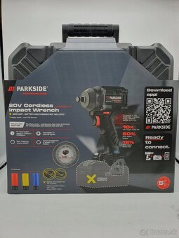 Úplne nový aku rázový uťahovák Parkside Performance 600 Nm - 6