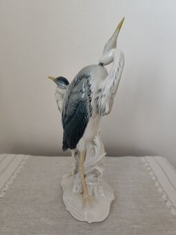 Ens Volkstedt volavky porcelánová soška 36 cm - 6