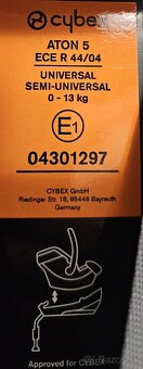 Cybex Aton 5 + základňa Aton base 2 ISOFIX, vajíčko 0-13kg - 6