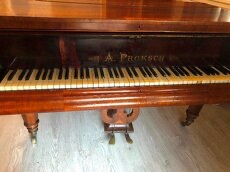 Vzácny starožitný klavír piano krídlo - 6