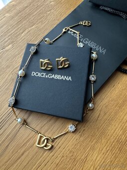 Nová nenosena sada náušníc a nahrdelnika D&G - 6