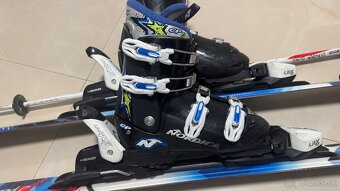 Detské freestyle lyže 127cm komplet set - 6