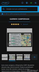Navigácia GARMIN CAMPERVAN -Nová v záruke, zabalená. - 6