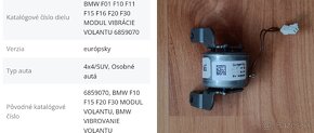 Vibračný BMW volant F rada - 6