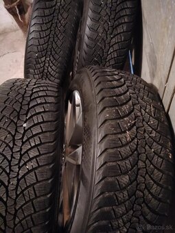 4ks alu disky orig. Vw 5x112 R17 pneu 7mm 205/55 r17 - 6