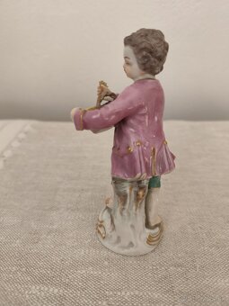 Meissen míšeň chlapec porcelánová soška 13 cm - 6
