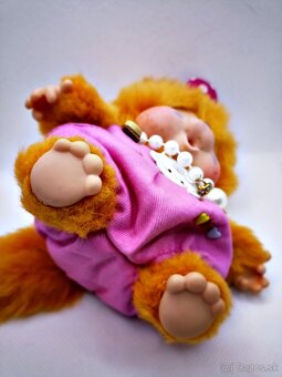 2 💖Mončičák monchichi, monchhichi vzácné Nyamy kotě FUCHSI - 6