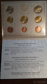 Kompletná zbierka UNC euromincí Vatikán (2002–2024)na predaj - 6
