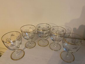 Sada jedinečných pohárov so zlatým zdobením - 6