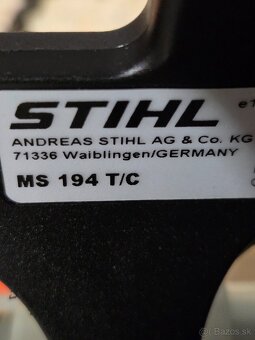 Stihl ms 194 T/C motrova pila zaruka 2026 - 6