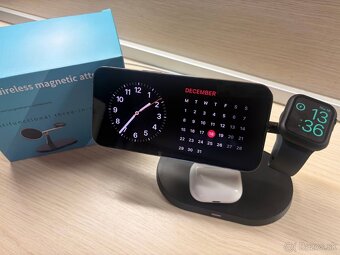 Bezdrôtová nabíjačka 3-v-1 pre mobilný telefón (nová) - 6