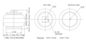 Prídavné vzduchové pruženie Mercedes Sprinter & VW Crafter - 6