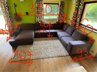 Sedacia súprava v tvare U - 6