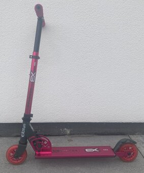 Skladacia detska kolobezka modrá + ružová - 6