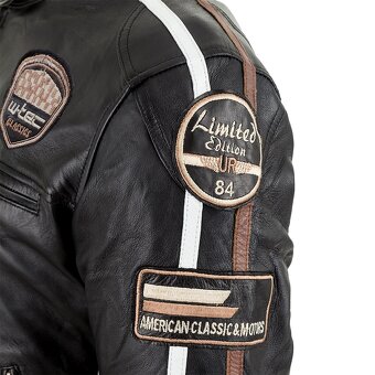 Dámska kožená moto bunda W-TEC Sheawen Lady Black, veľkosť X - 6