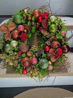 Vianočný veniec s priemerom 50 cm - 6