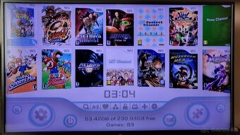 Nintendo Wii +256GB usb kluc +70hier +Balance board - 6