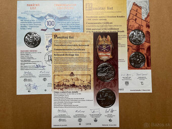 Predám pamätné listy k SK euro strieborným minciam - 6