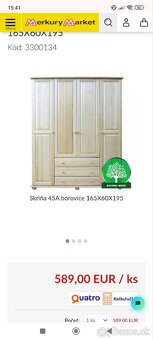 Predám drevenú skriňu - 6