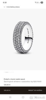 Pandora prsteň veľkosť 60 nový - 6