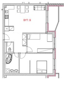 Predáme 2 a 3 izbové byty v novostavbe WHITE SQUARE - 6
