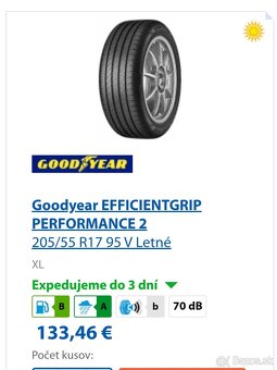 Pneumatiky Good Year 205/55 R17 4ks - 6
