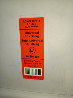 Autosedačka BRITAX RÖMER XP-SICT 15-36 kg - 6