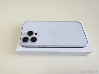 APPLE IPHONE 14 PRO MAX 128GB SILVER TOP STAV ,BATERKA 100% - 6