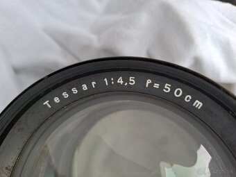 Predám veĺký objektív Carl Zeiss Tessar 1:4,5 f=50cm No.1866 - 6