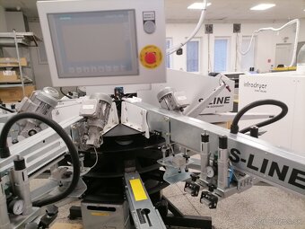 Automatický sieťotlačový karusel + sušiaci tunel + flashka - 6