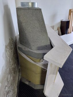 Mramorový rohový krb - 6