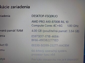 Hp probook 645 g2 / 4-jadrový procesor / 120gb ssd / 4gb ram - 6