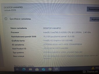 DELL Latitude 5570 i5 6200u/256GB NVME/15.6 LED - 6