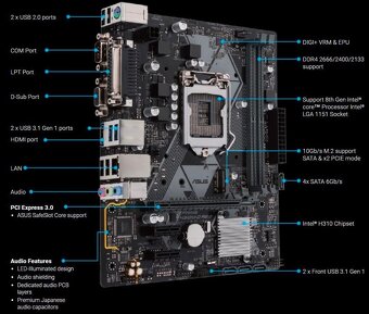 Asus Prime H310M-D R2.0 1151 (8. a 9. Gen) - 6
