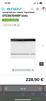 Umývačka riadu-mala Hyundai - 6