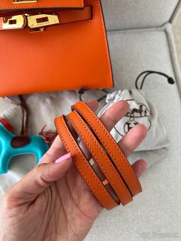Hermes kelly mini kabelka oranžová - 6