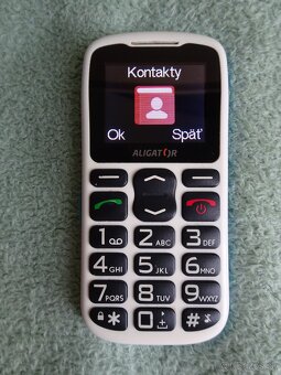 Predám seniorský mobil ALIGATOR A430 s púzdrom. - 6