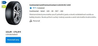 Letné pneumatiky Continental 225/65 R17 102 V - 6