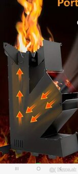 Raketová pec,záhradný gril,rocket stove. - 6