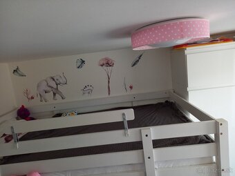 Detská Poschodová posteľ IKEA upravená na činžiakový byt. - 6