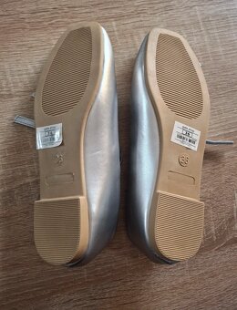 Nové strieborné balerínky Gate/Fisherfield 36 - 6