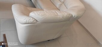 Rohová kožená sedačka - 6